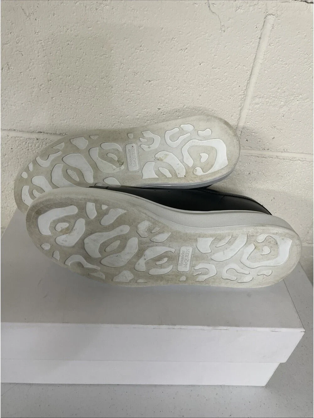 Alexander McQueen Oversized Sneakers Size 43 black leather $790